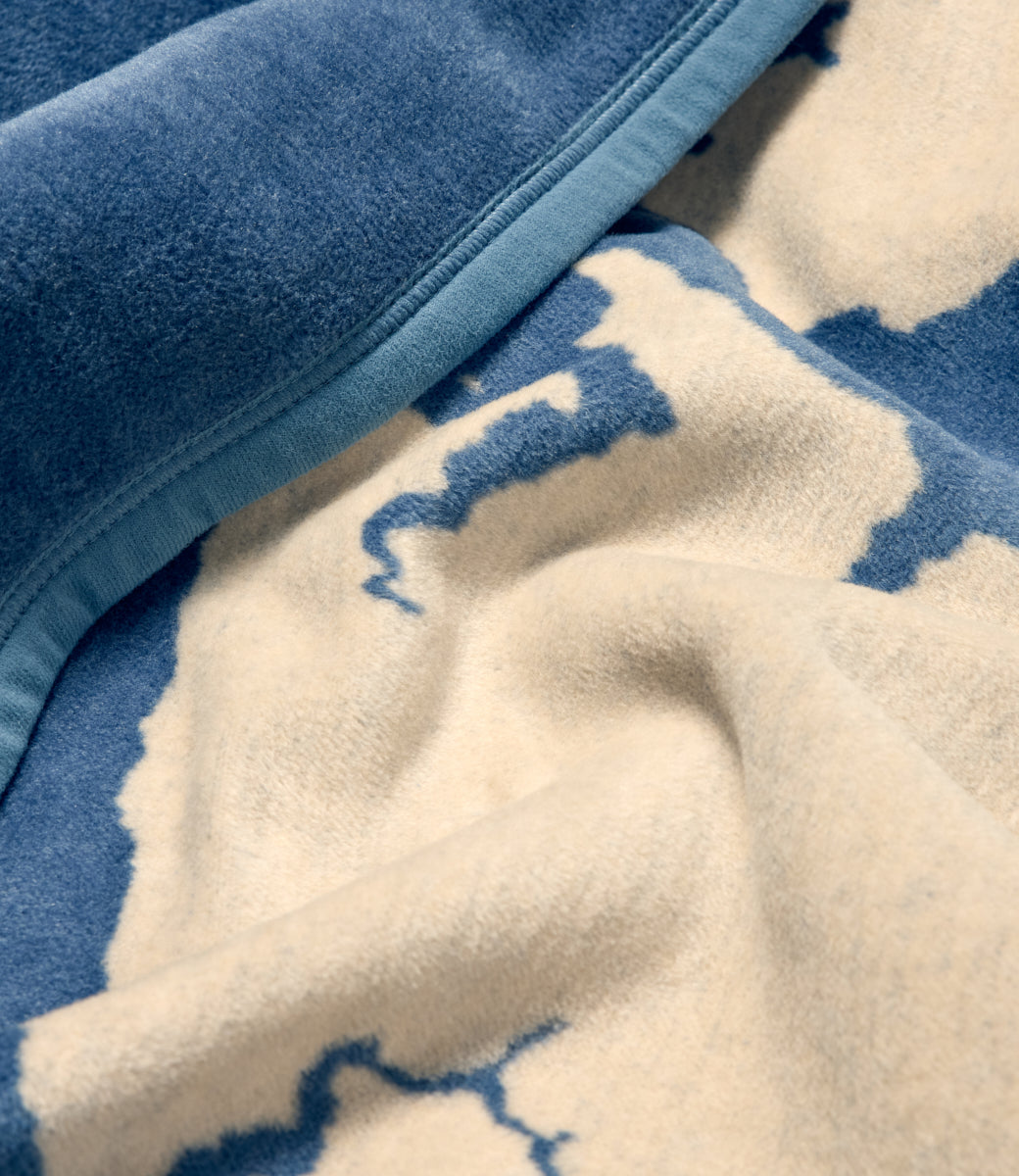 Outer Banks Map Blanket