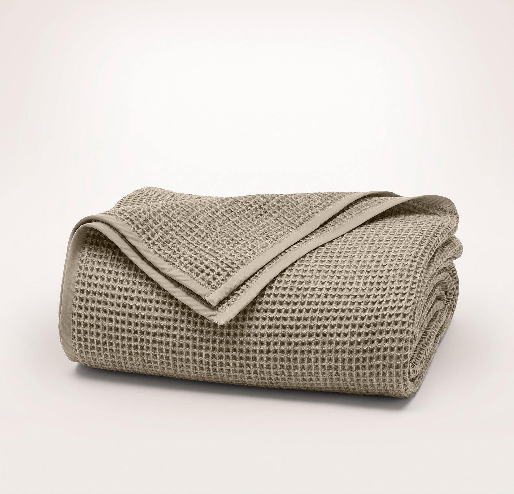 Waffle Bed Blanket in Oak