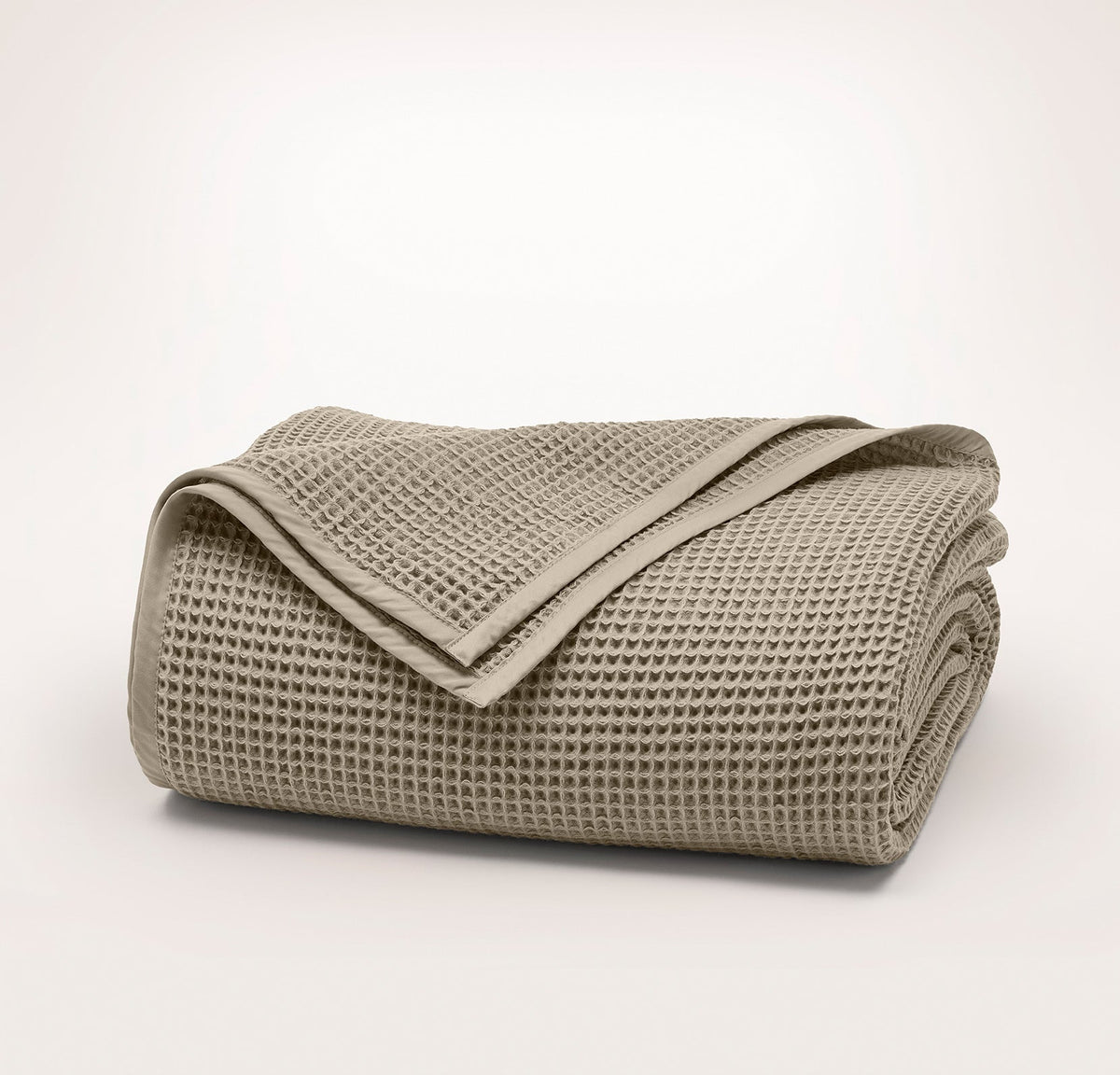 Waffle Bed Blanket in Oak