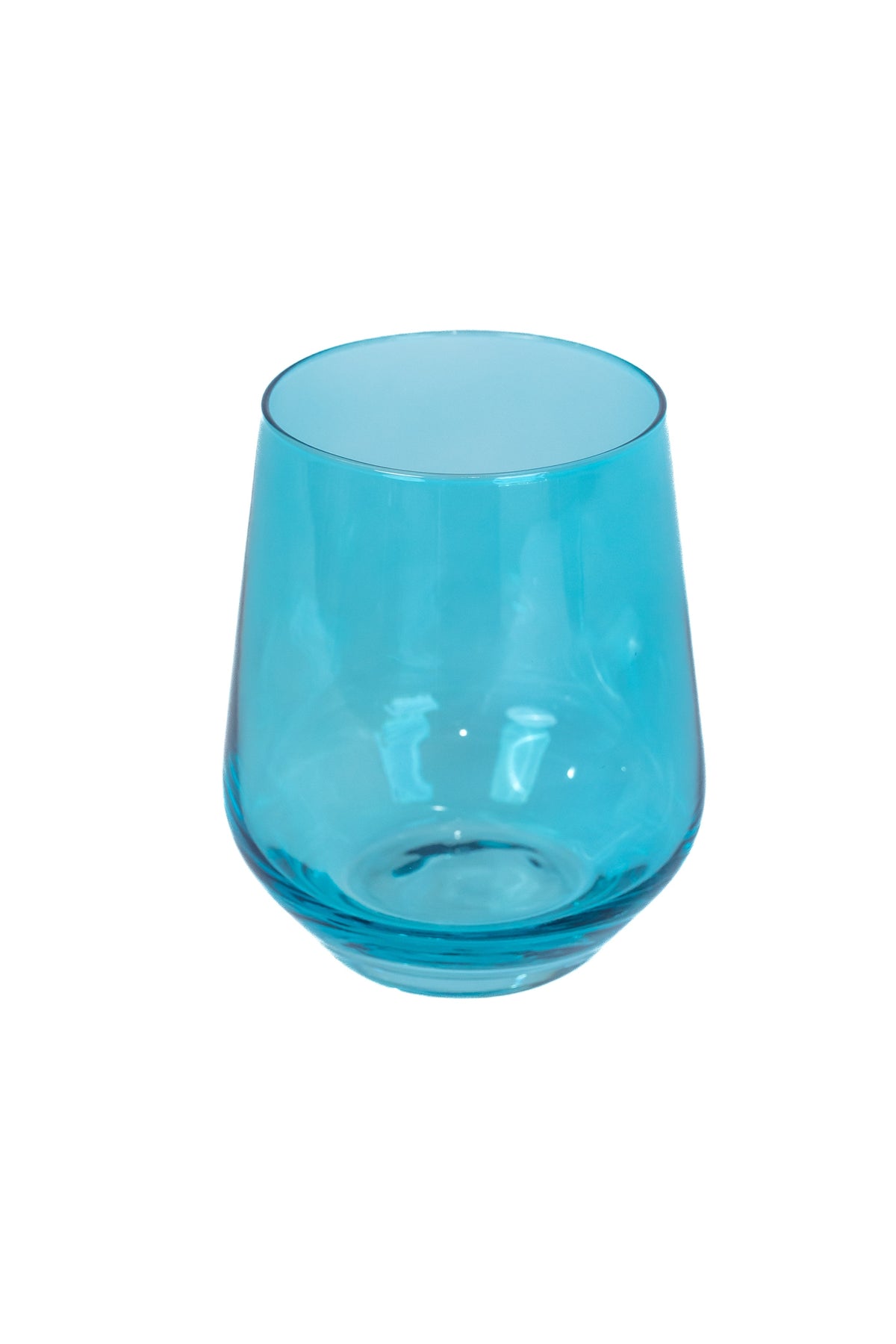 Estelle Colored Wine Stemless, Set of 6 in Ocean Blue