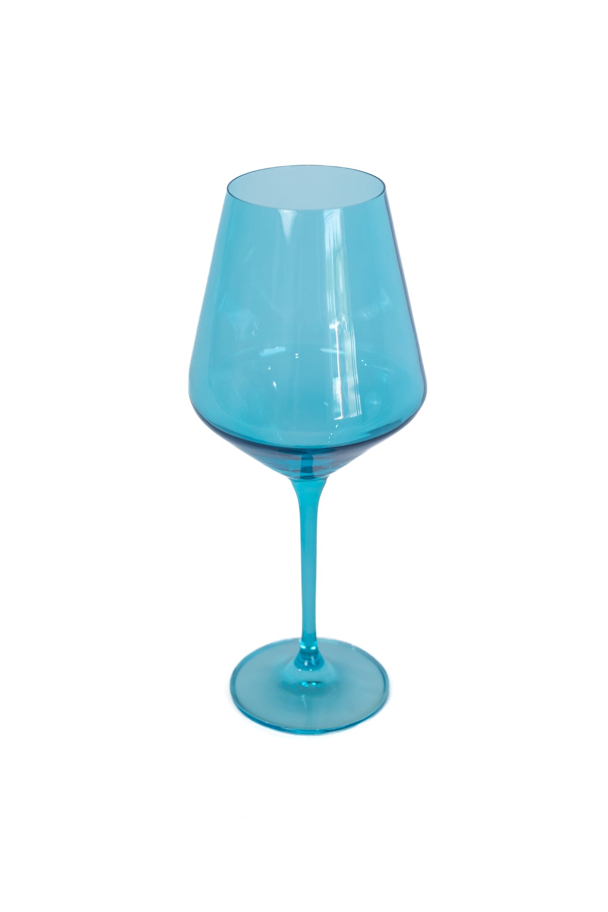 Estelle Colored Wine Stemware, Set of 6 in Ocean Blue