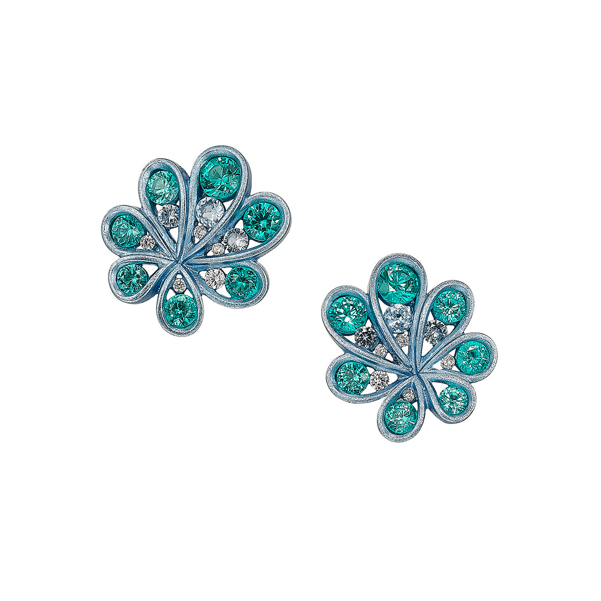 Ocean Paraiba Chanterelle Studs