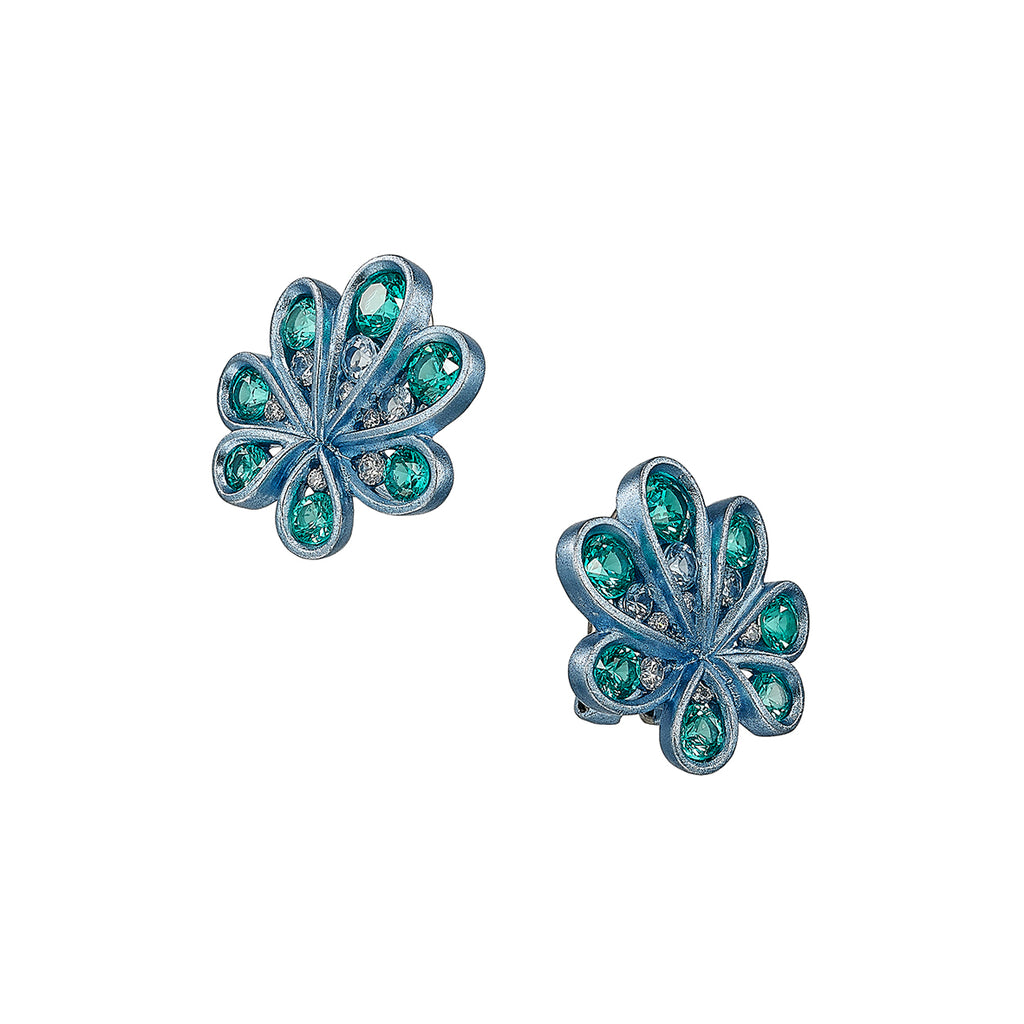 Ocean Paraiba Chanterelle Studs