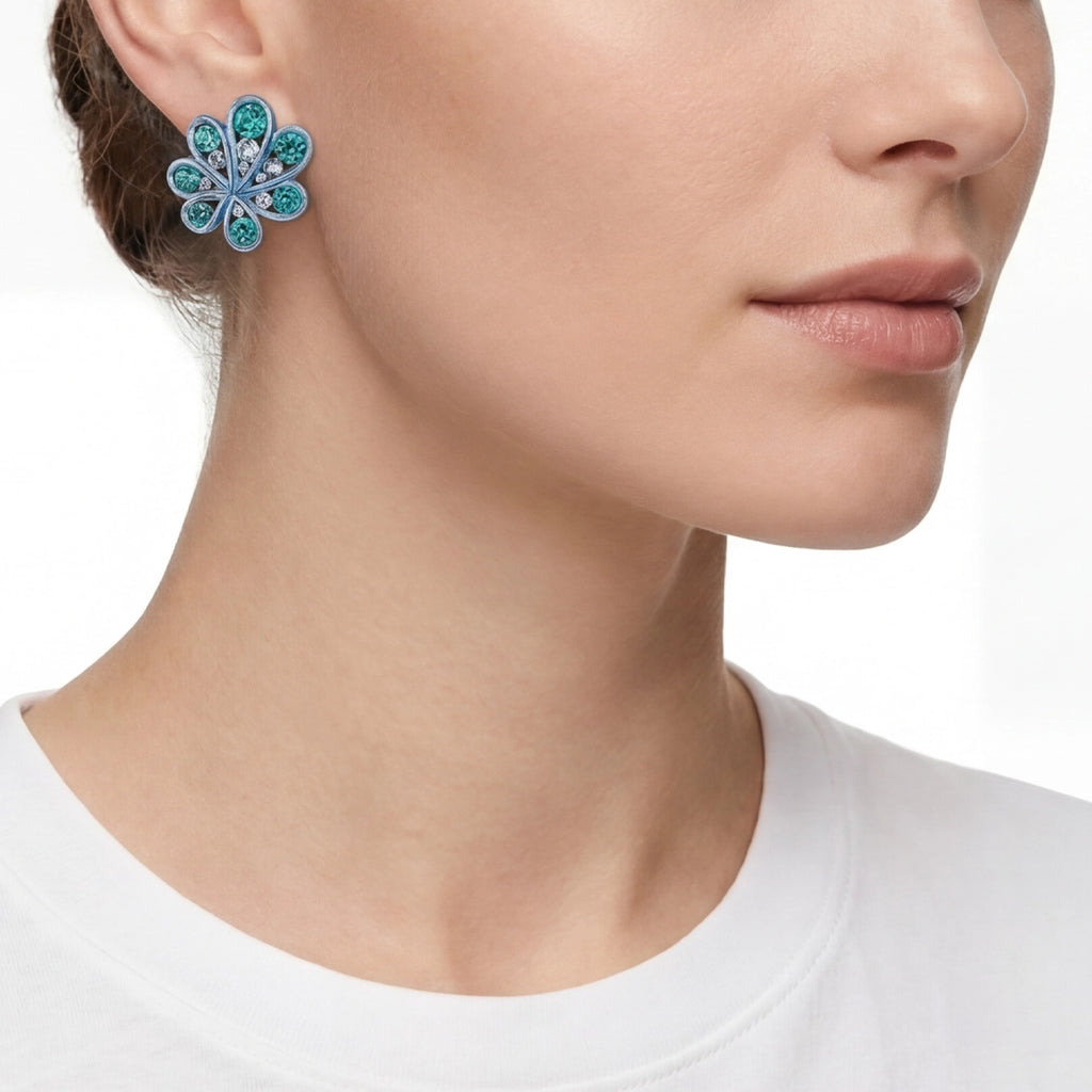 Ocean Paraiba Chanterelle Studs