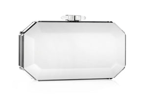 Faye Reflection Silver Clutch