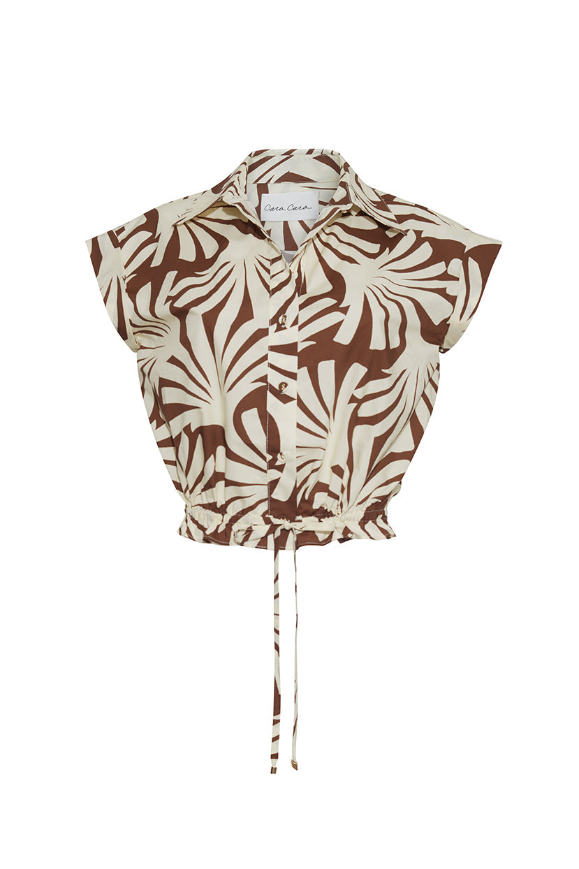 Octavia Top in Catalina Khaki
