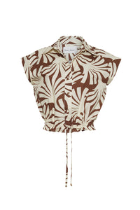Octavia Top in Catalina Khaki