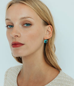 Octavia Earrings in Aqua