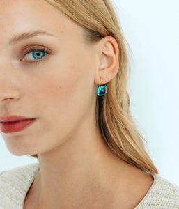 Octavia Earrings in Aqua