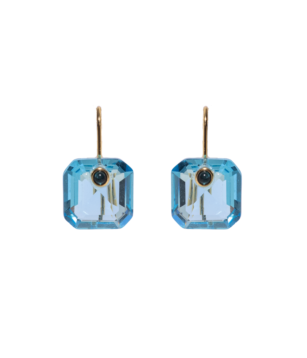 Octavia Earrings in Aqua