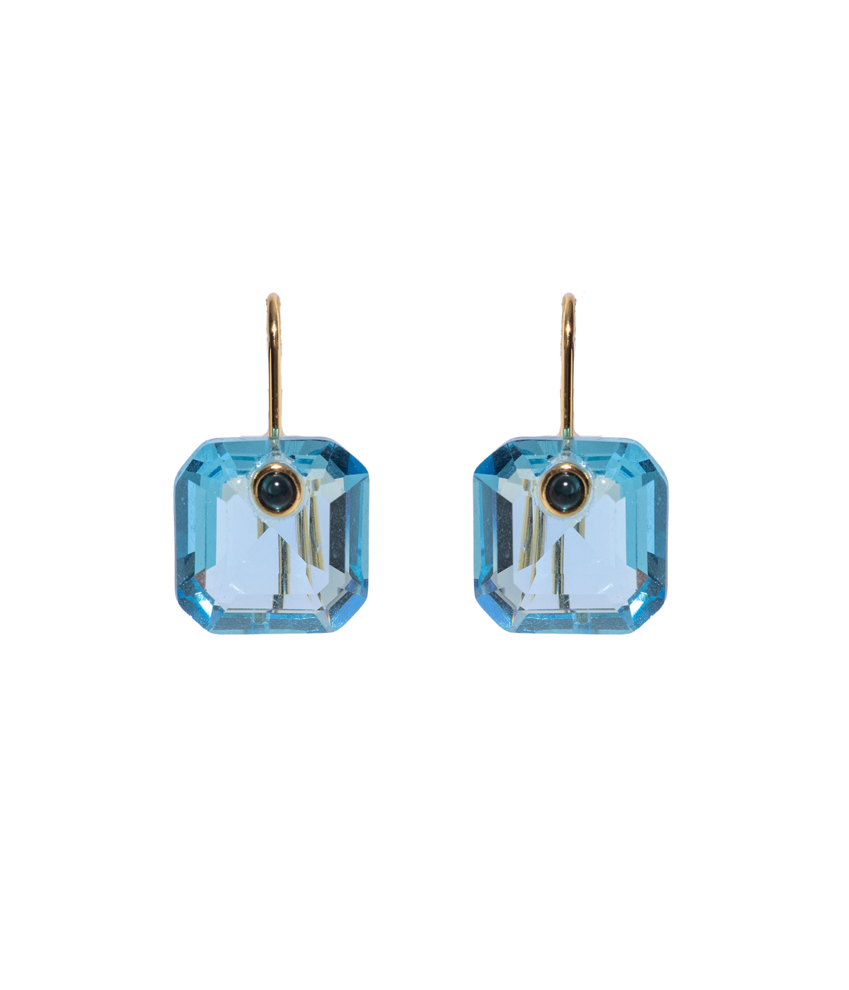 Octavia Earrings in Aqua