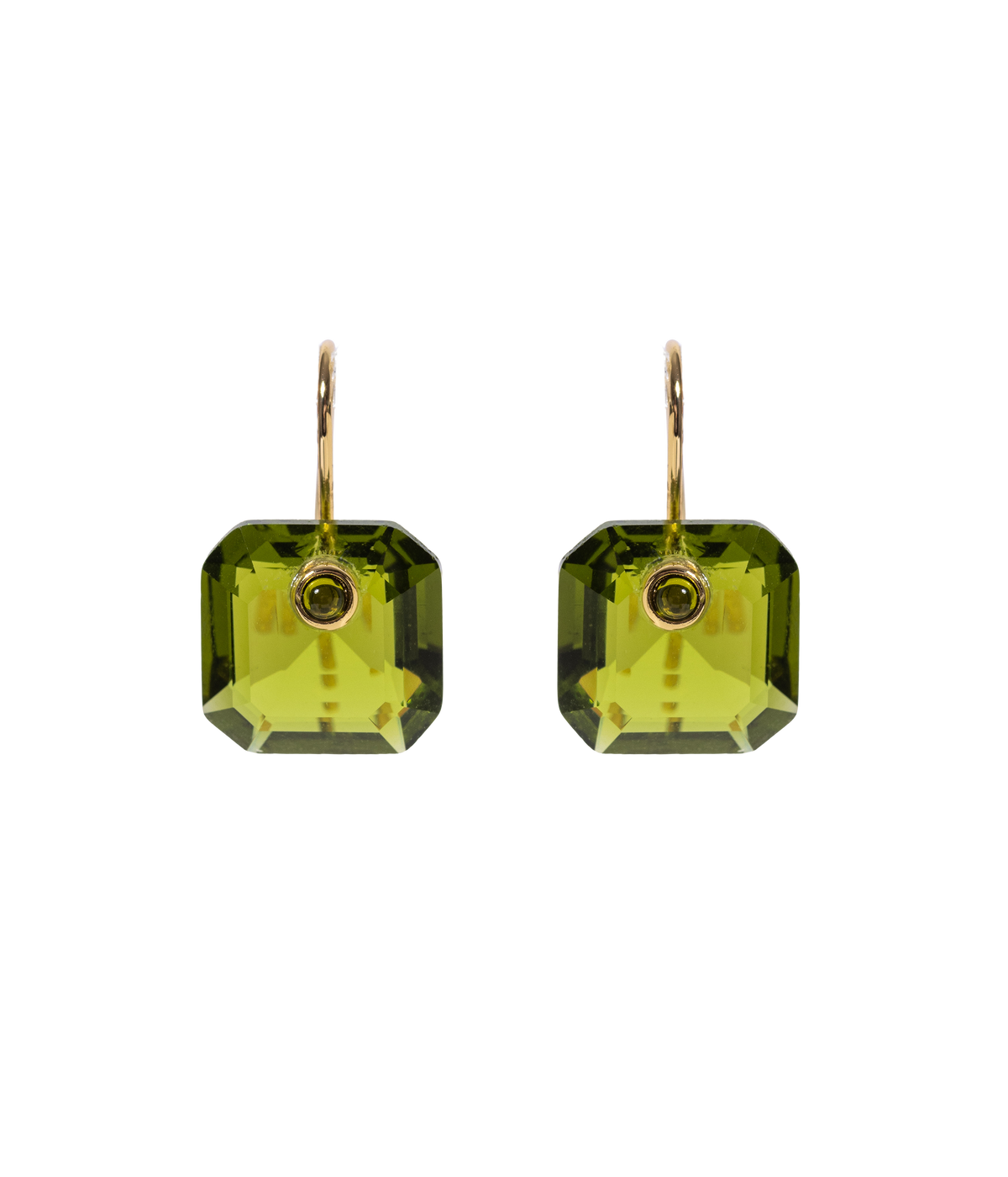 Octavia Earrings in Olivine