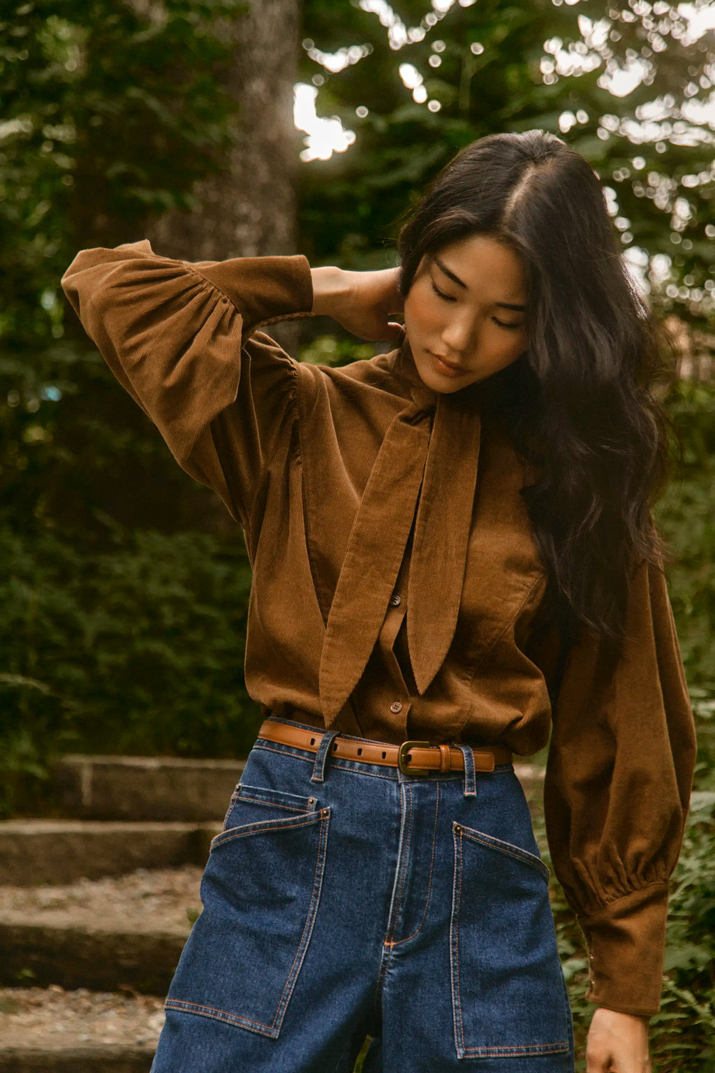Odessa Shirt in Khaki Brown