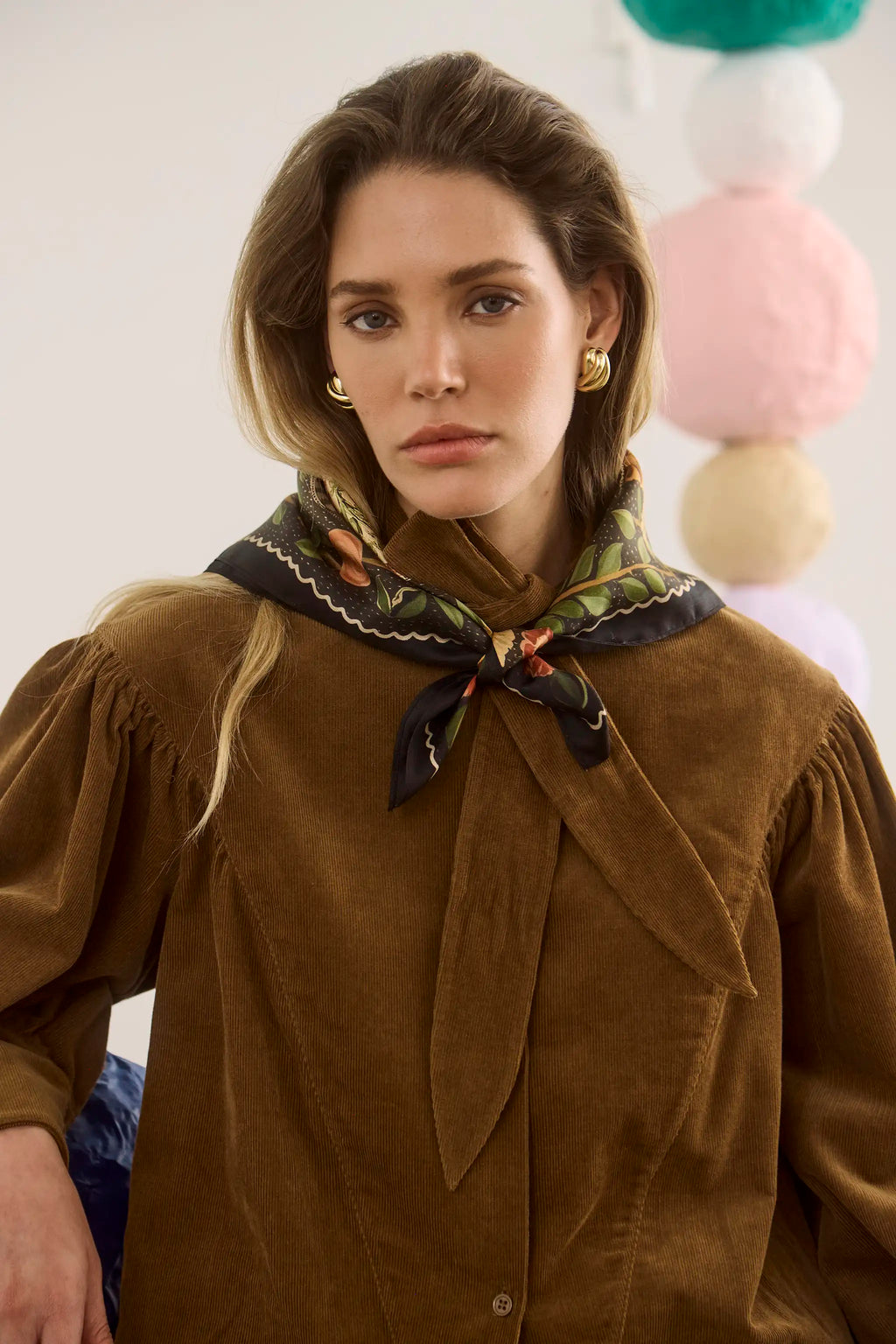 Odessa Shirt in Khaki Brown