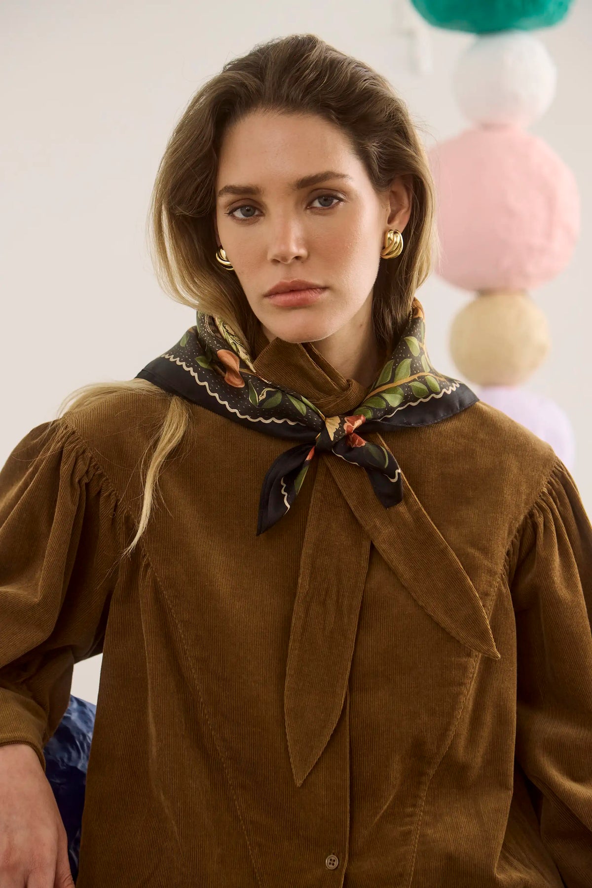 Odessa Shirt in Khaki Brown