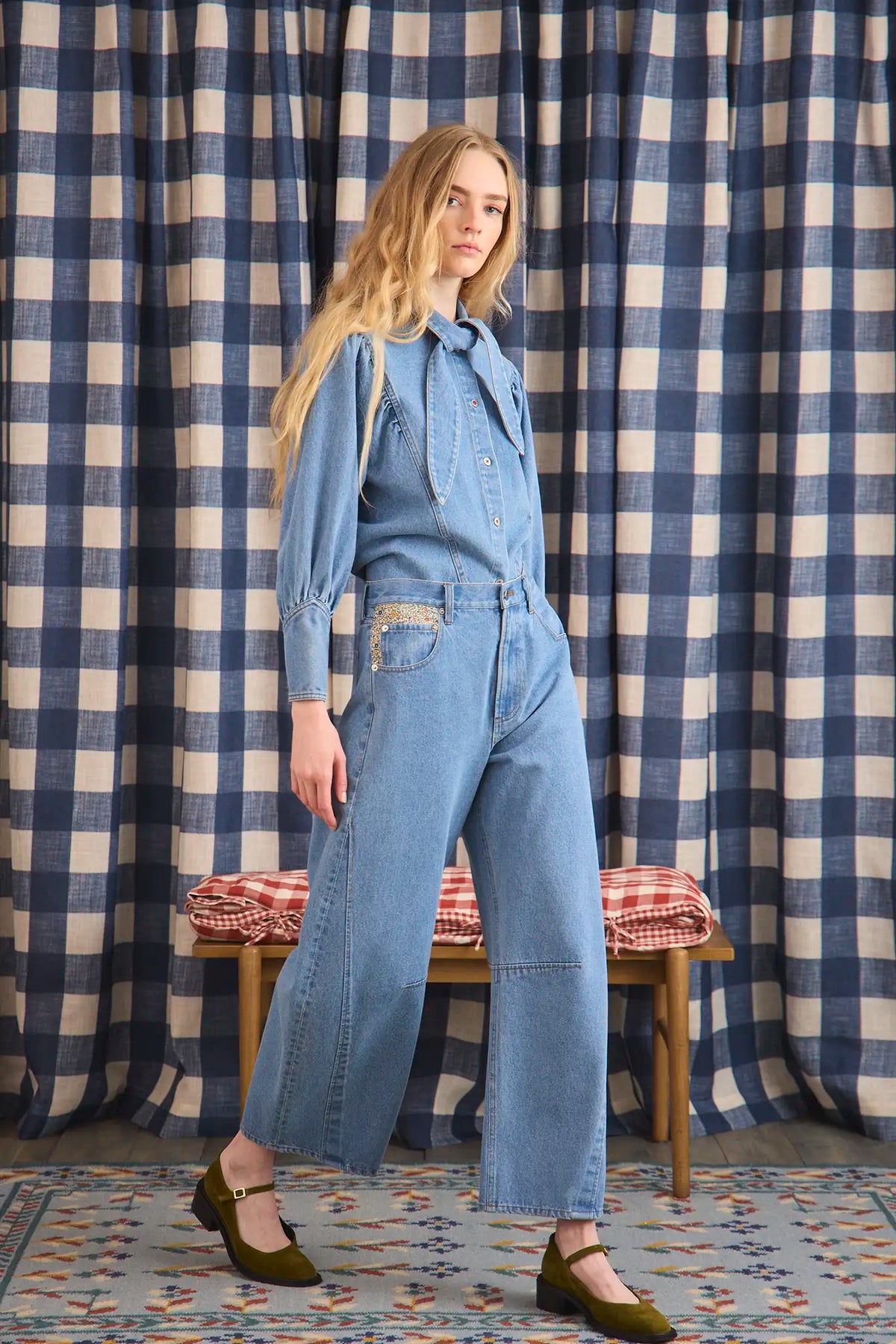Odessa Shirt in Vintage Denim