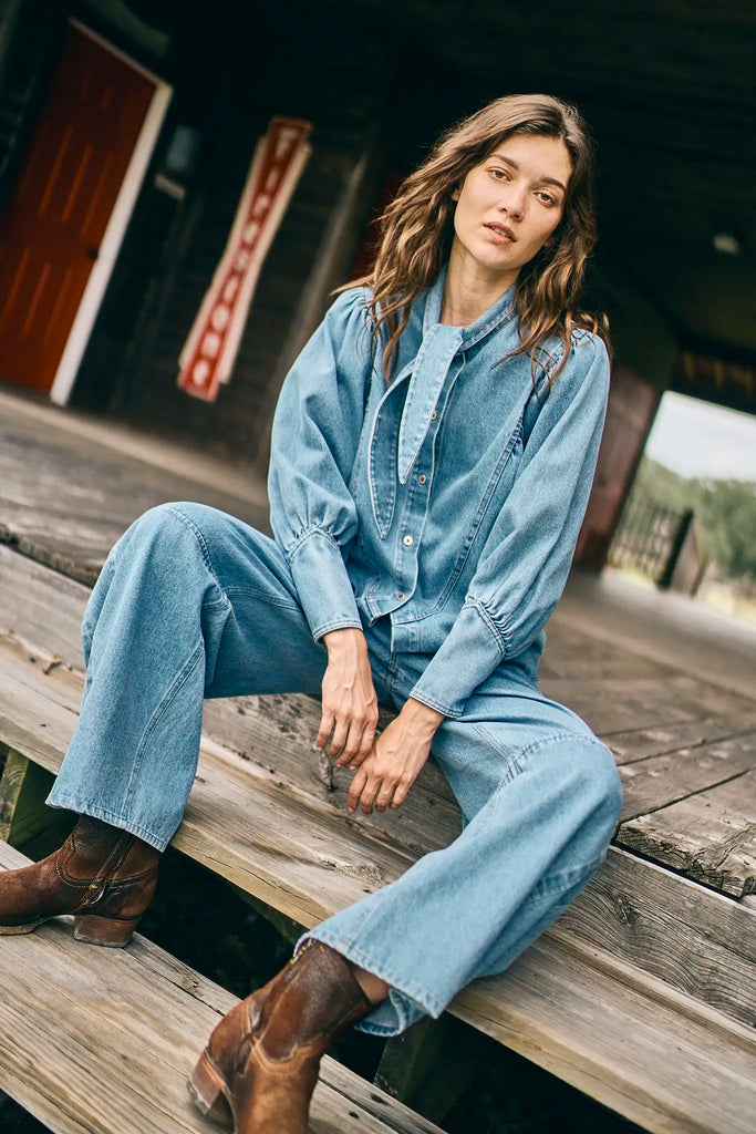 Mabel Pant in Vintage Denim