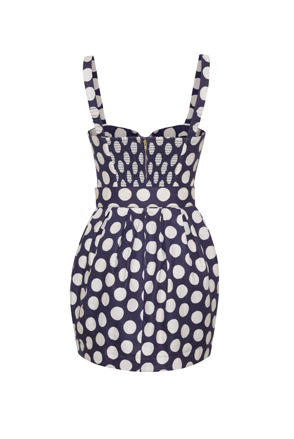 Etna Dress in Celeste Dot Navy
