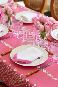 Ojete Rectangular Tablecloth in Bougainvillea