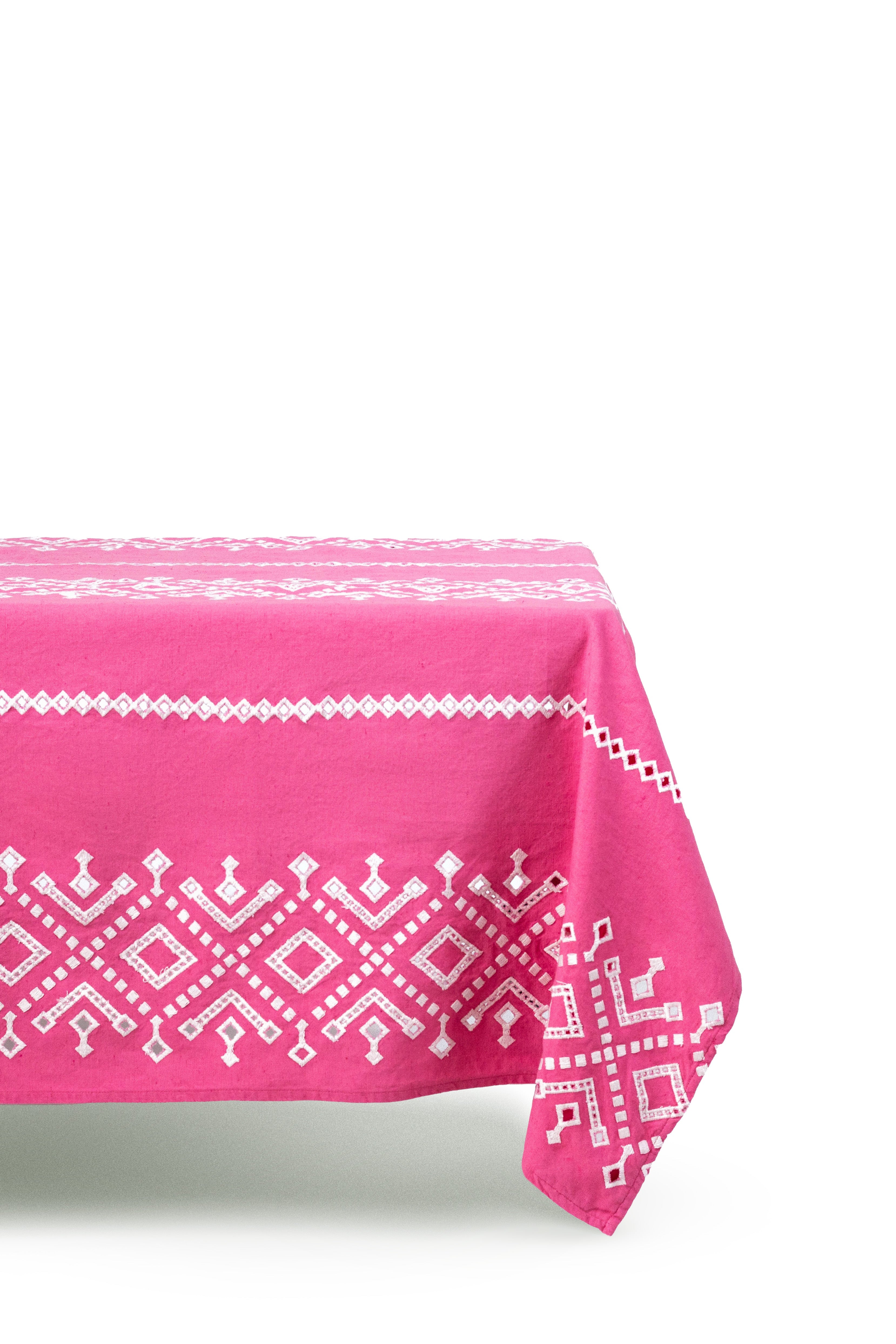 Ojete Rectangular Tablecloth in Bougainvillea