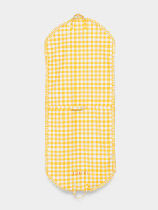Classic Bag Pleats in Gingham in Yellow Check