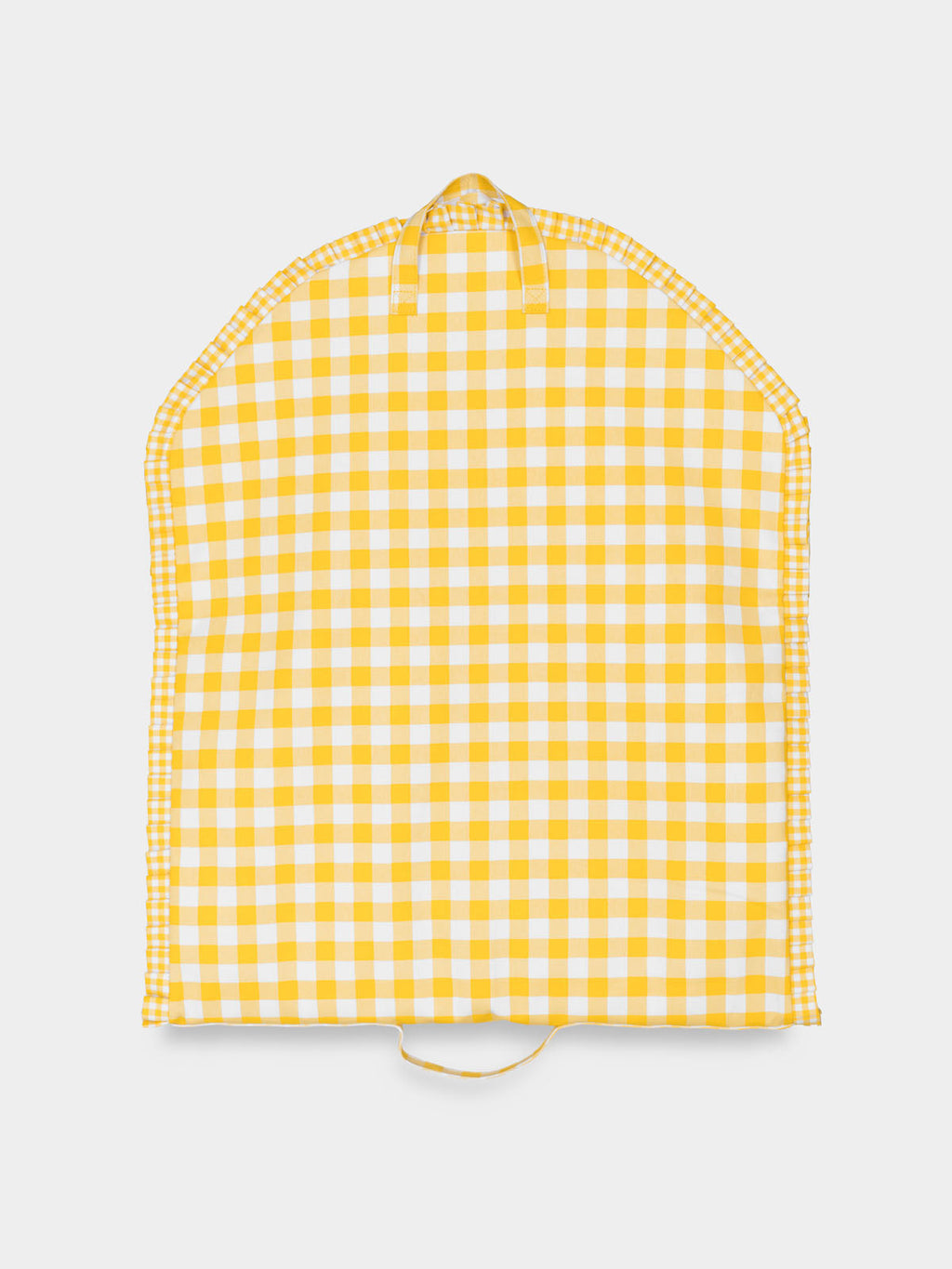 Classic Bag Pleats in Gingham in Yellow Check