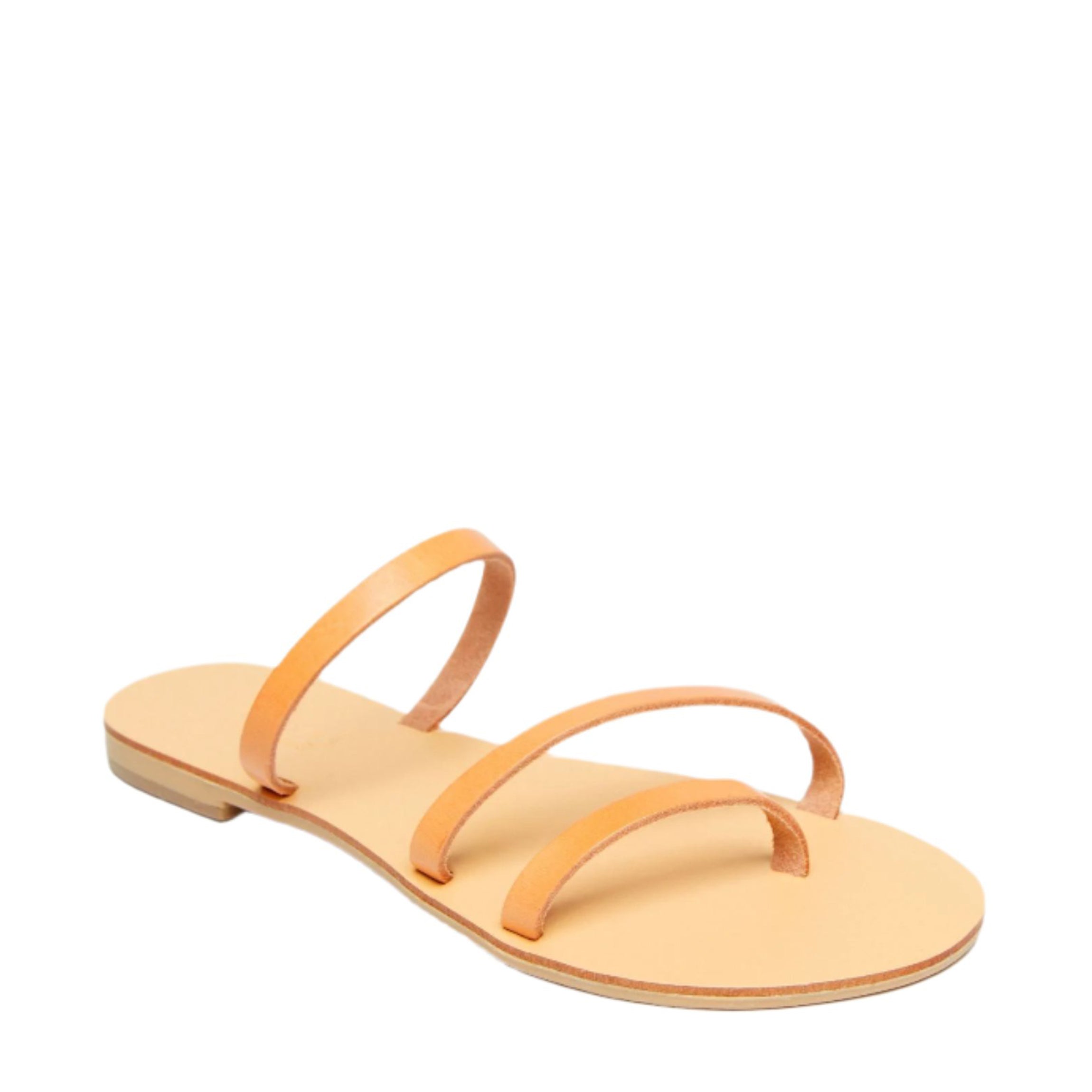 Olympia Vegetable Tanned Leather Sandal in Natural