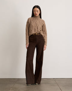 Opaline Sweater in Marled Camel