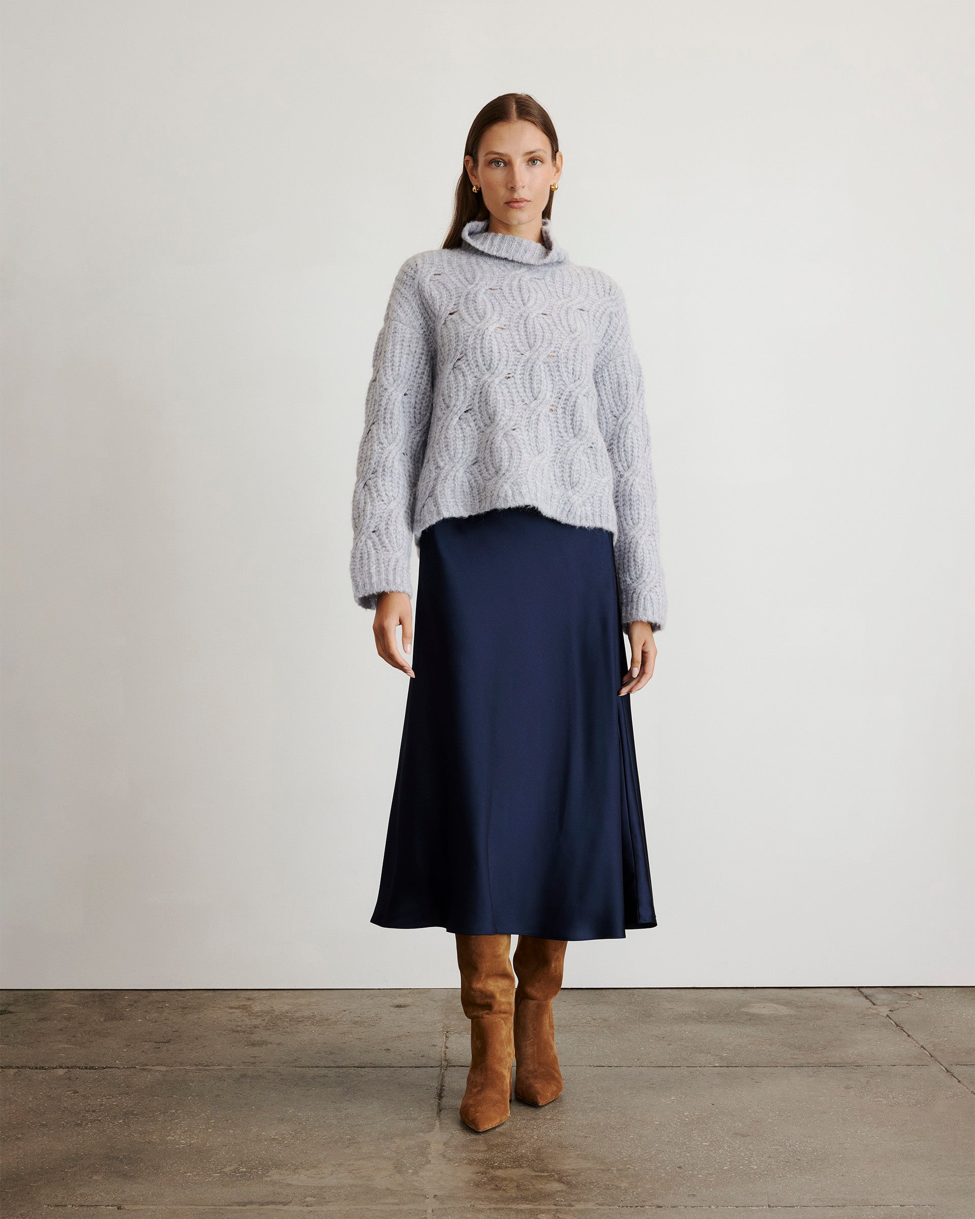 Opaline Sweater in Grey Sky