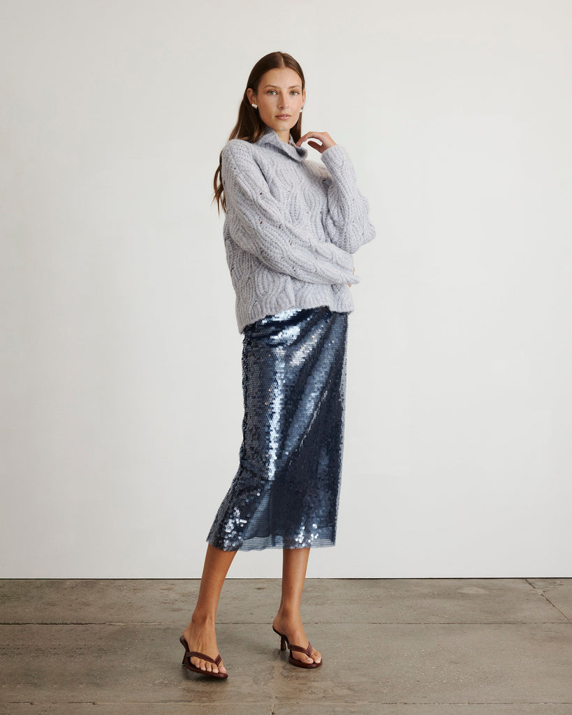 Opaline Sweater in Grey Sky