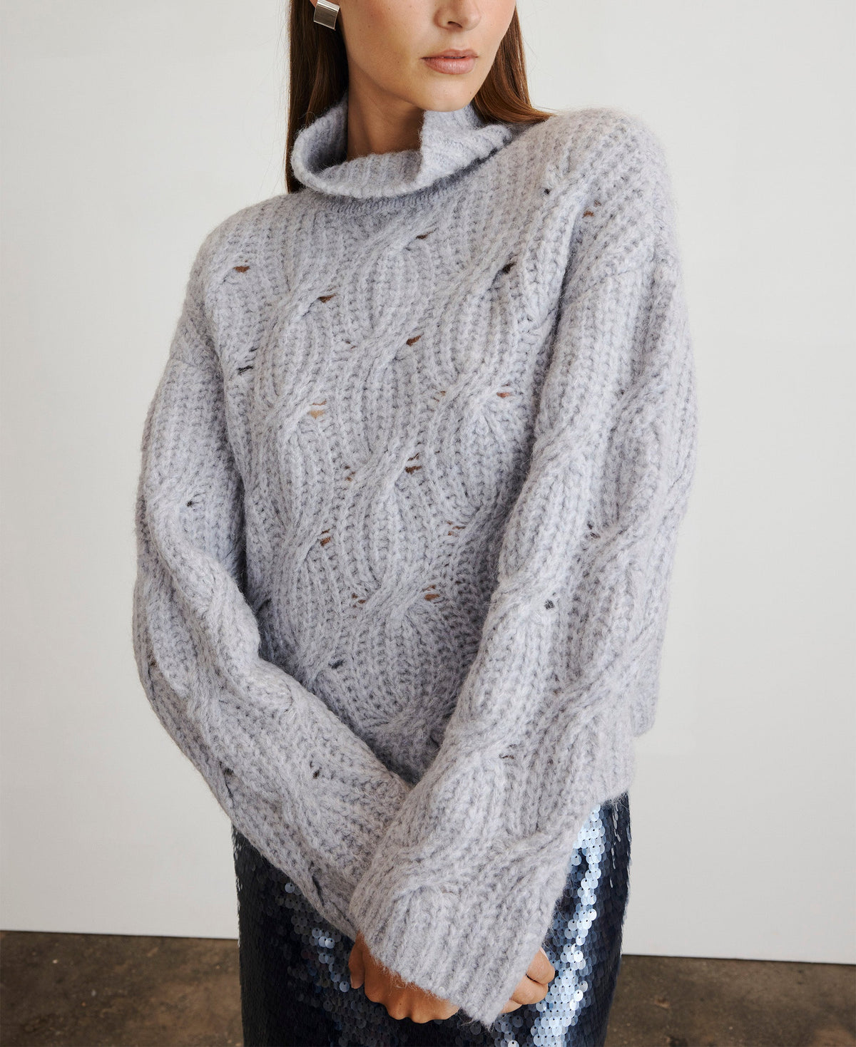 Opaline Sweater in Grey Sky