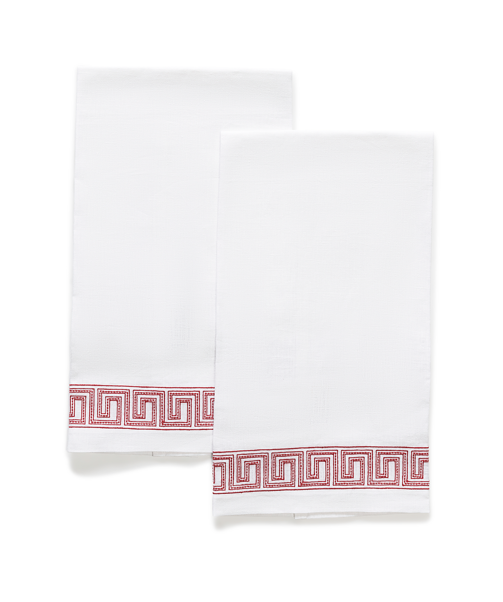 Matouk Schumacher Ophelia Guest Towels, Set of 2