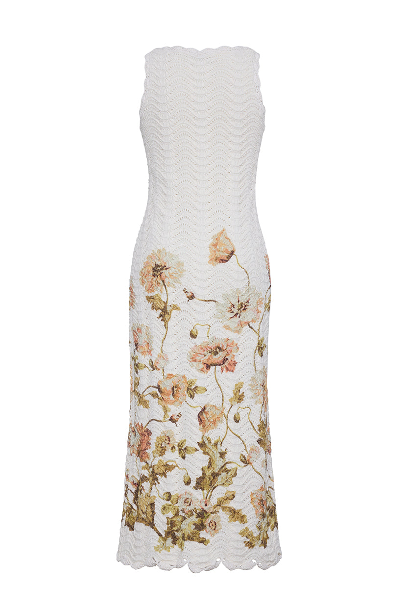 Orel Dress in Lockwood Flora Egret