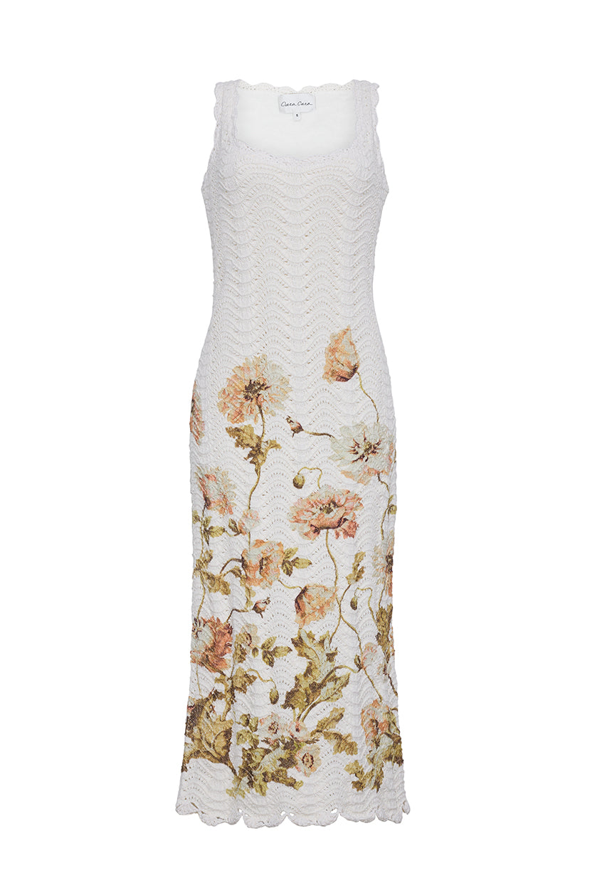 Orel Dress in Lockwood Flora Egret