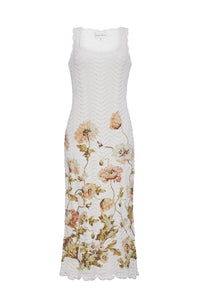 Orel Dress in Lockwood Flora Egret