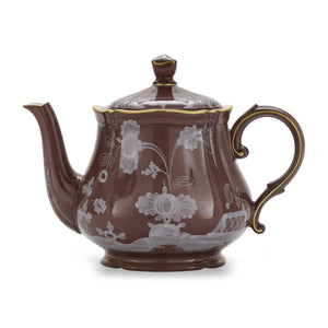 Oriente Italiano Teapot With Cover For 6 in Castagna