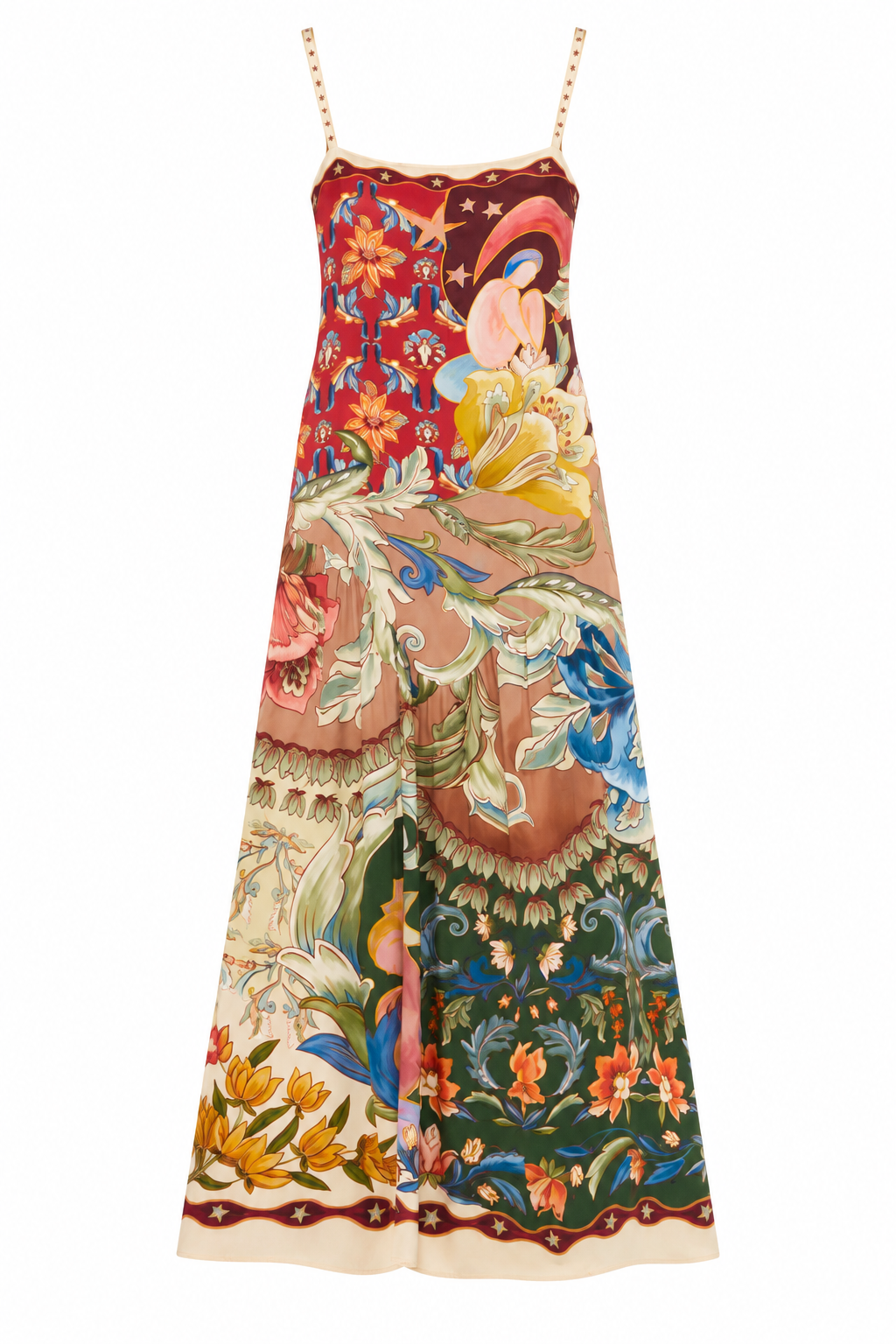 Lunar Boho Multicolor Maxi Sleveless Dress