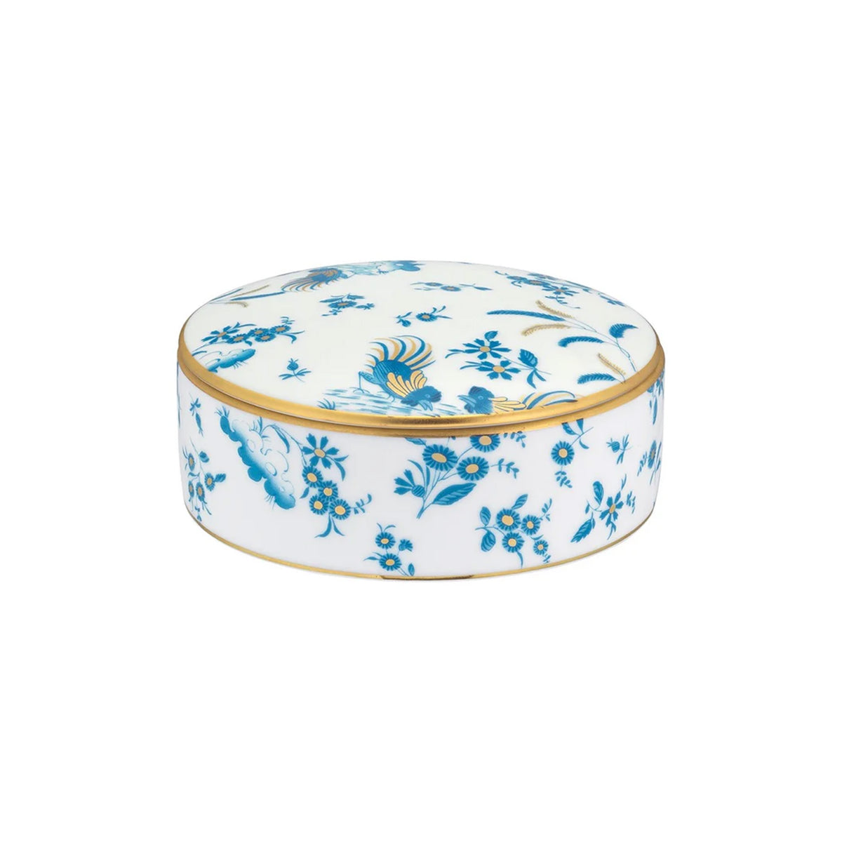 Oro Di Doccia Round Box with Cover