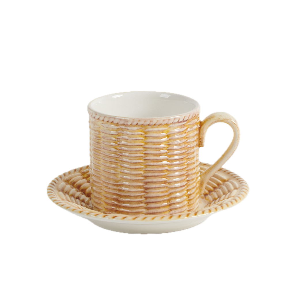 Osier Espresso Cup & Saucer in Natural
