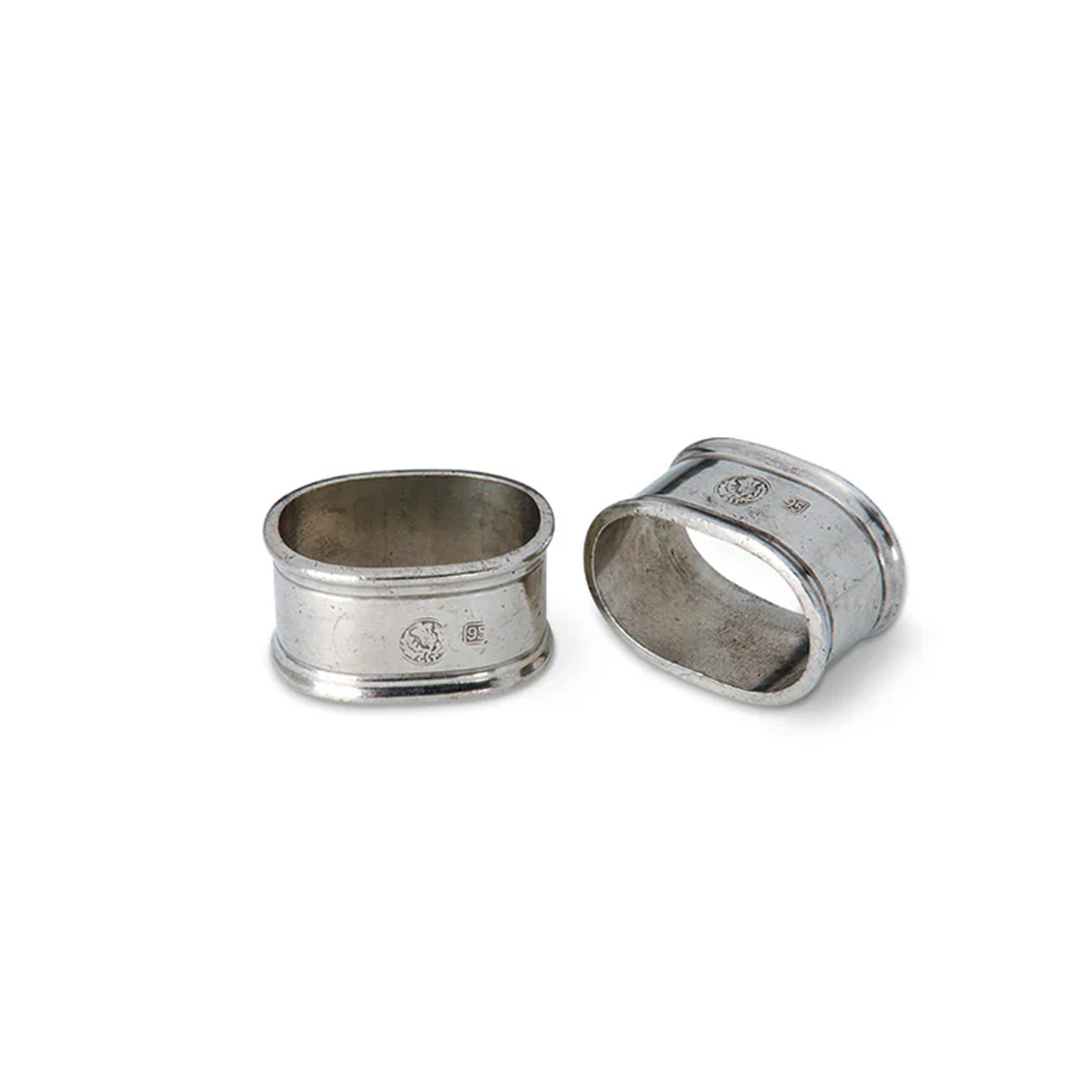 Oval Napkin Rings, Set of 2