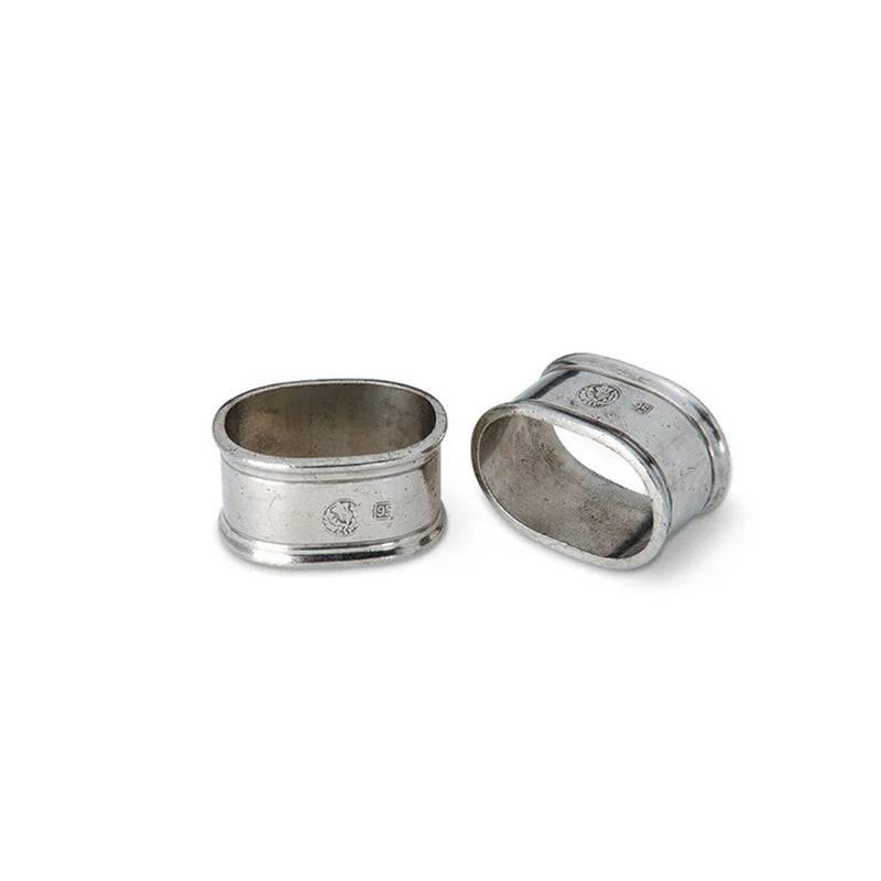 Oval Napkin Rings, Set of 2