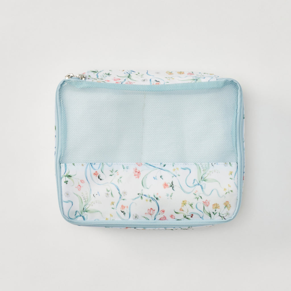 Small Packing Cube in Lily of the Valley Ribbon Bouquet