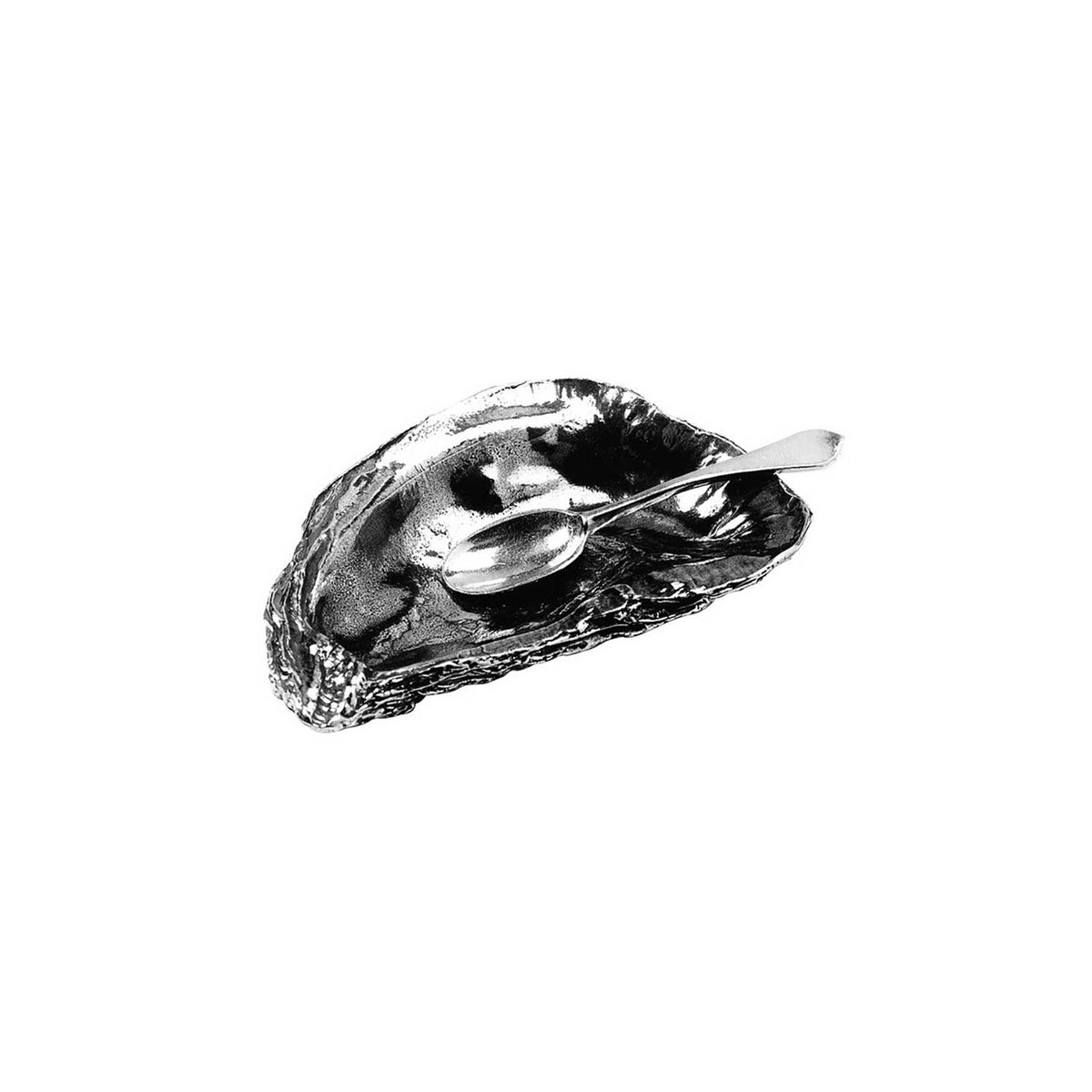 Oyster Salt Cellar & Spoon Set