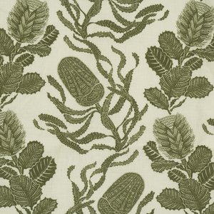 Cape Botanical Dual Use Printed Linen Botanical Green/Oyster