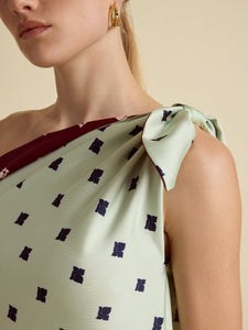 Floral Tabard Tie Tunic in Navy Floral