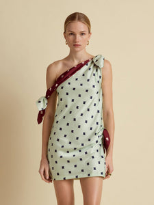 Floral Tabard Tie Tunic in Navy Floral