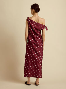 Floral Tabard Tie Dress in Ecru Floral