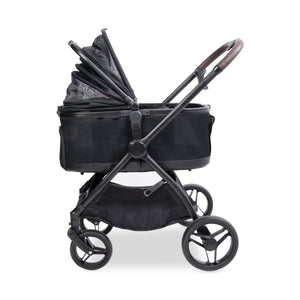 WonderFold P3 Convertible Pet Stroller for Small to Medium Pets in Black