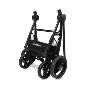 WonderFold P3 Convertible Pet Stroller for Small to Medium Pets in Black