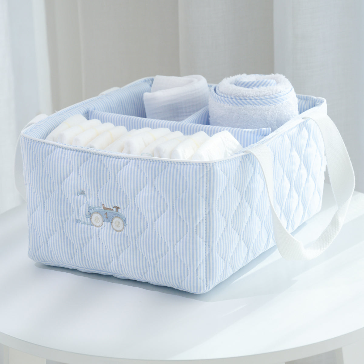 "Car" Quilted Diaper Caddy